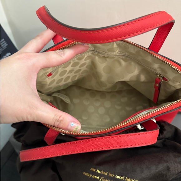 Kate Spade | Red Saffiano Leather Satchel Bag - Picture 2 of 3
